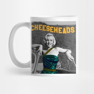 Marilyn at the Cheeseheads Sign in Hollywood Mug